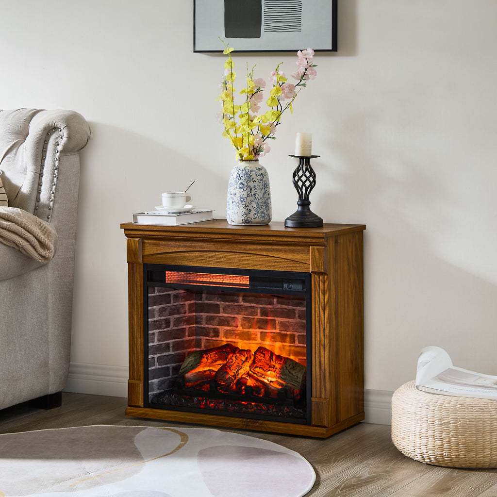 Walnut Fireplace Mantel