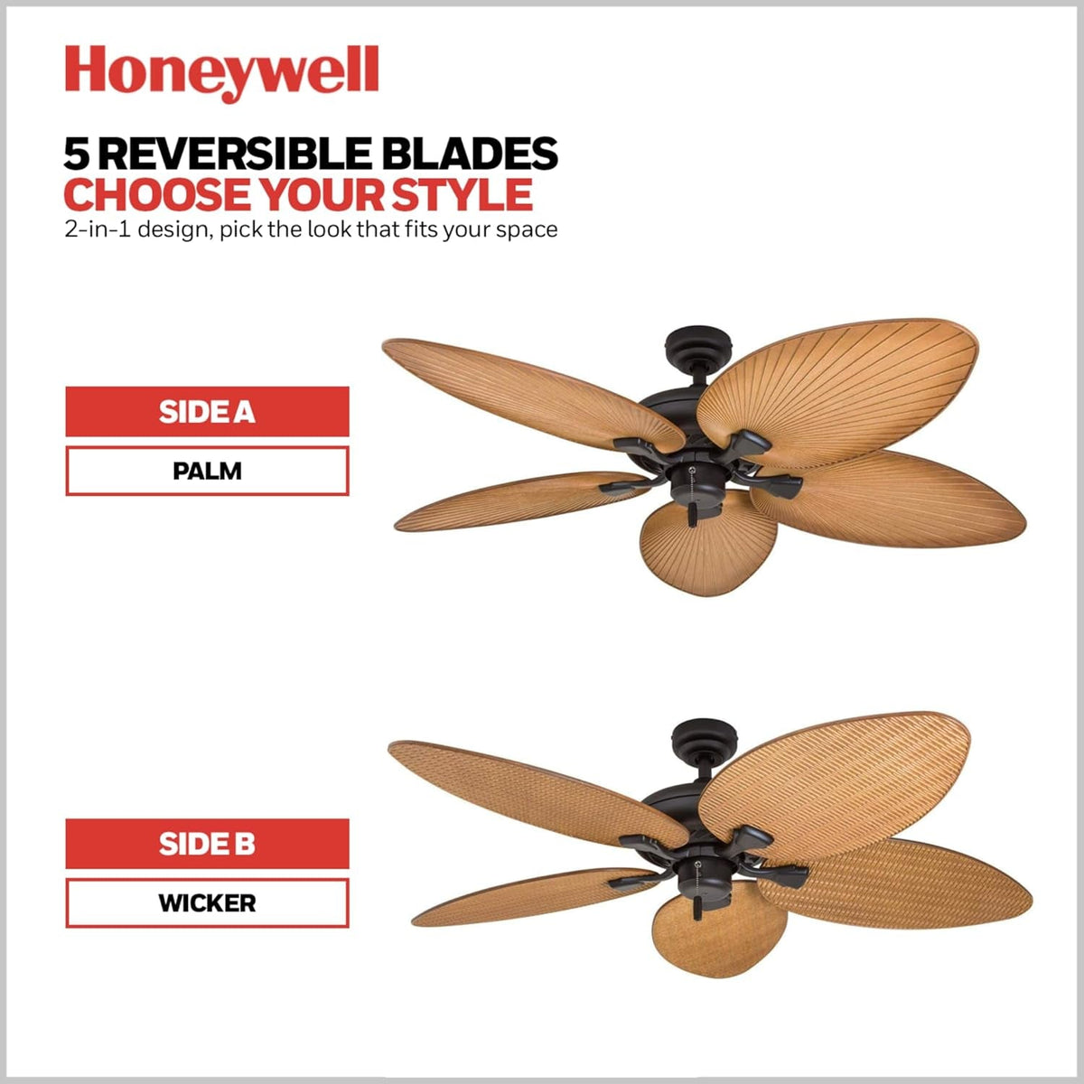 Palm Leaf Ceiling Fan