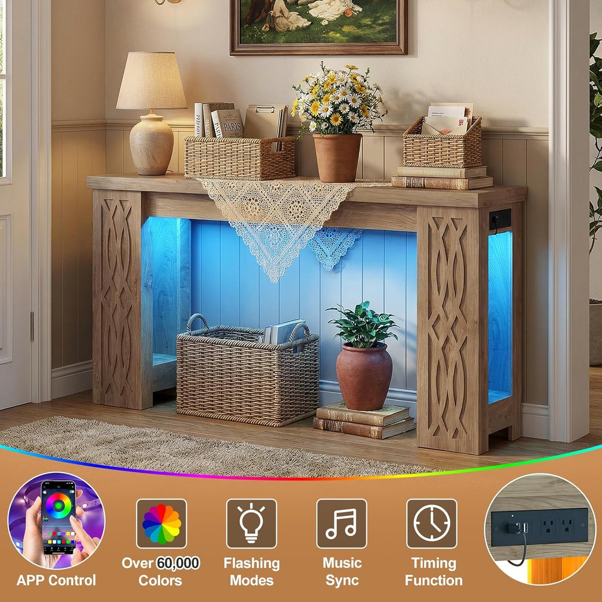 Haven Illuminated Console Table