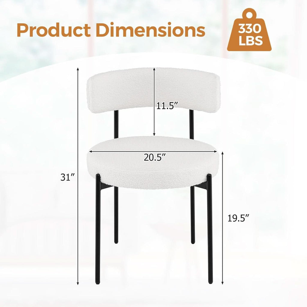 Éliane Sherpa Dining Chairs - Set of 2