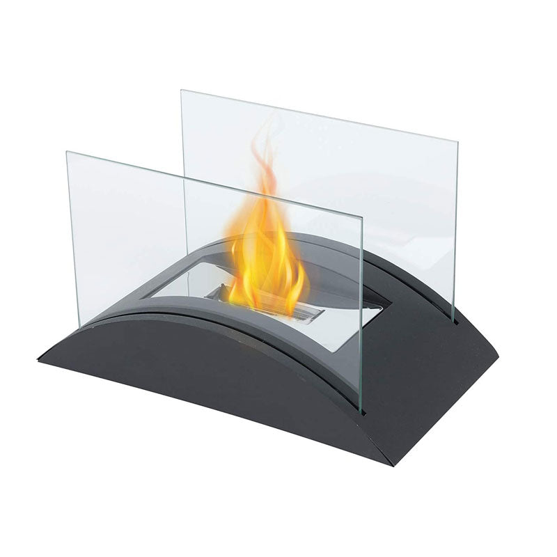 Rectangular Glass Tabletop Fireplace