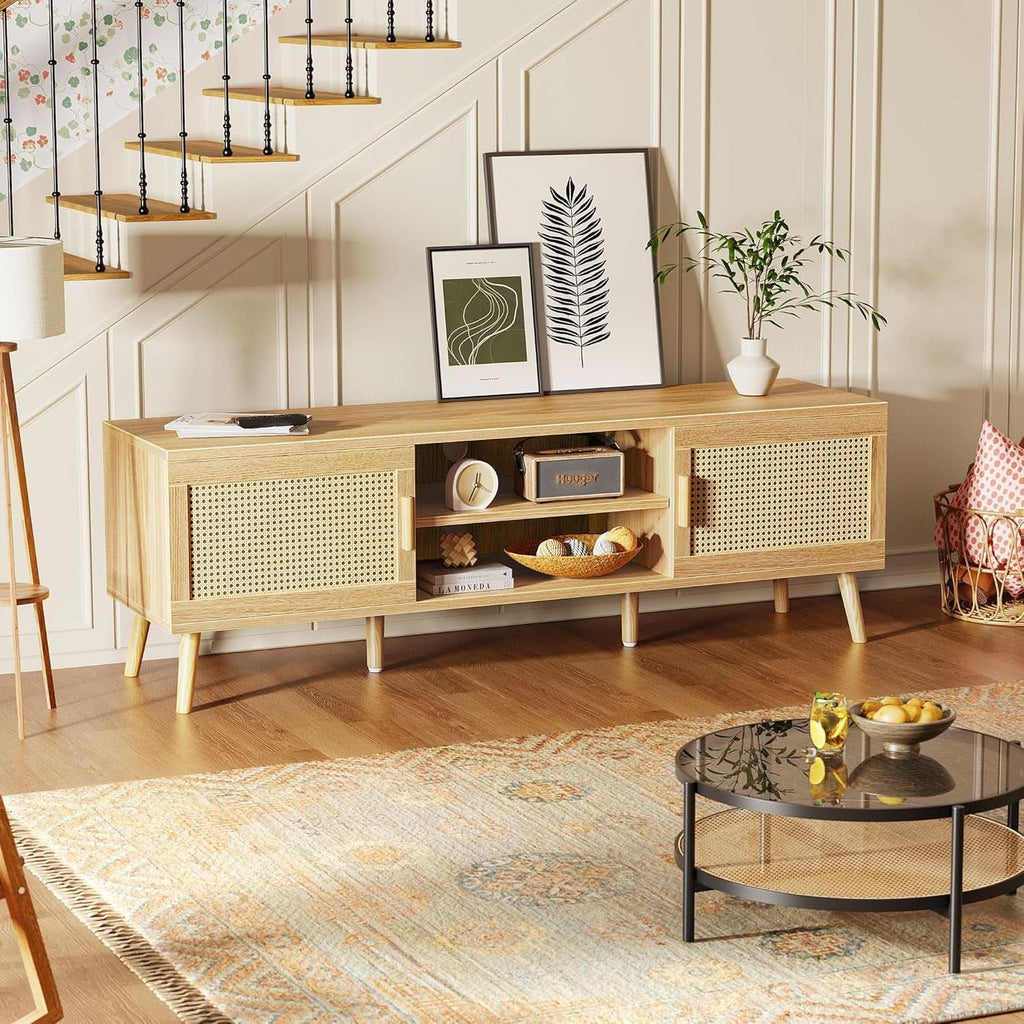Rattan TV Console