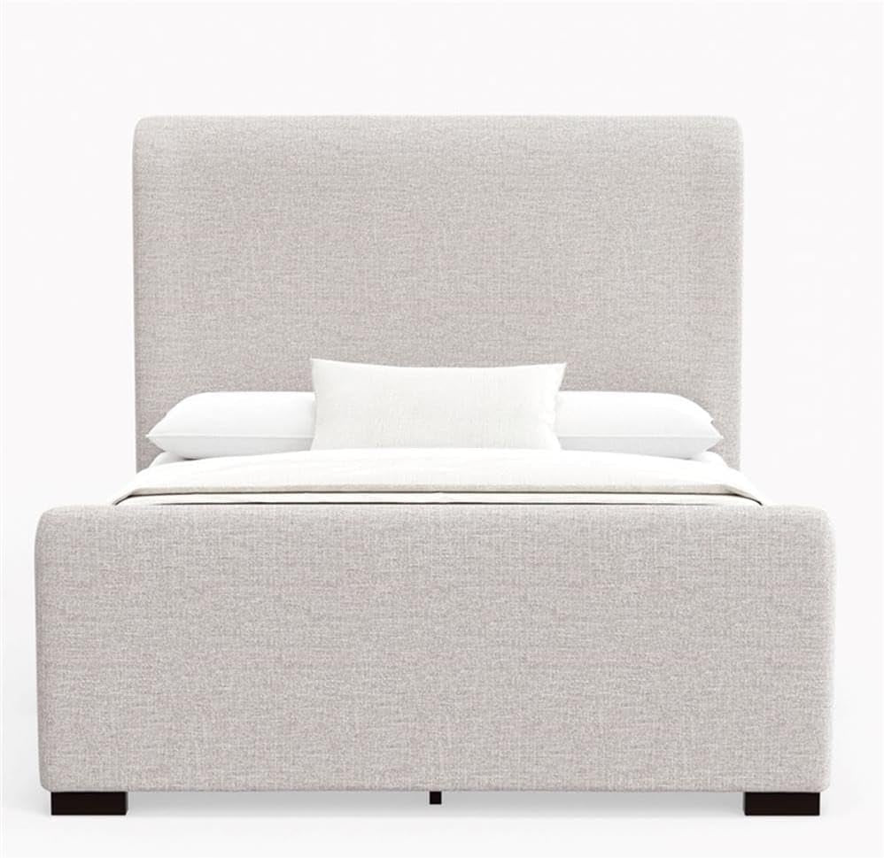 Solenne Wingback Platform Bed