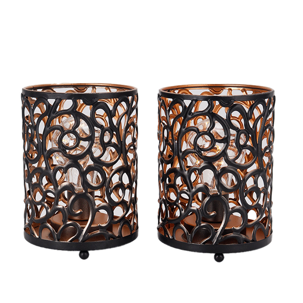 Scrollwork Accent Lamps — Set of 2