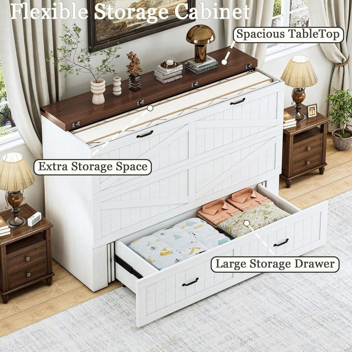 Aurelia Folding Cabinet Bed