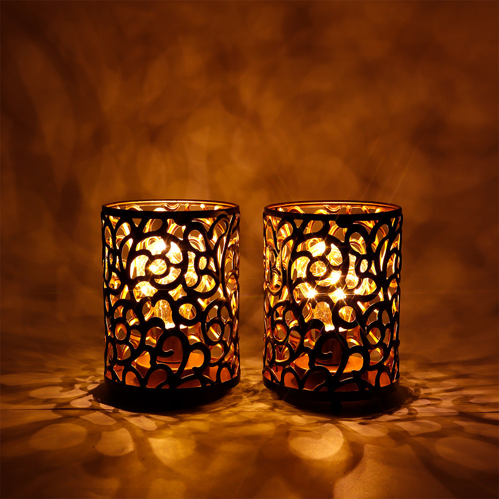 Scrollwork Accent Lamps — Set of 2