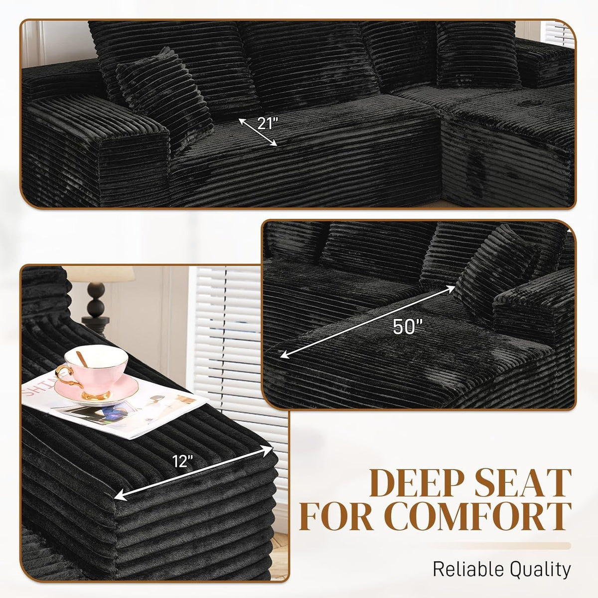 Soren Corduroy Sectional