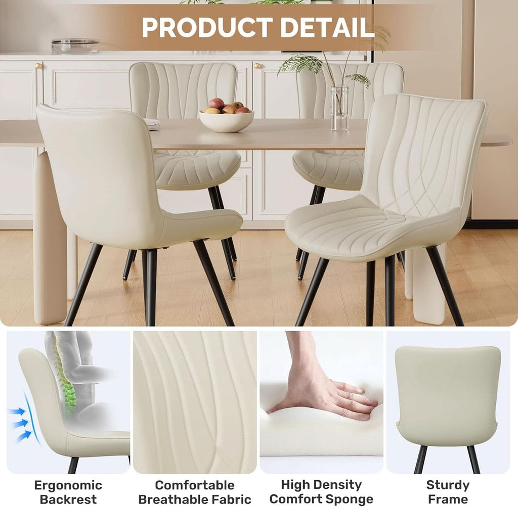Maelle Upholstered Dining Chairs - Set of 4