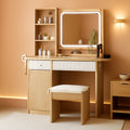 Aurelie Illuminated Vanity Desk with Drawers