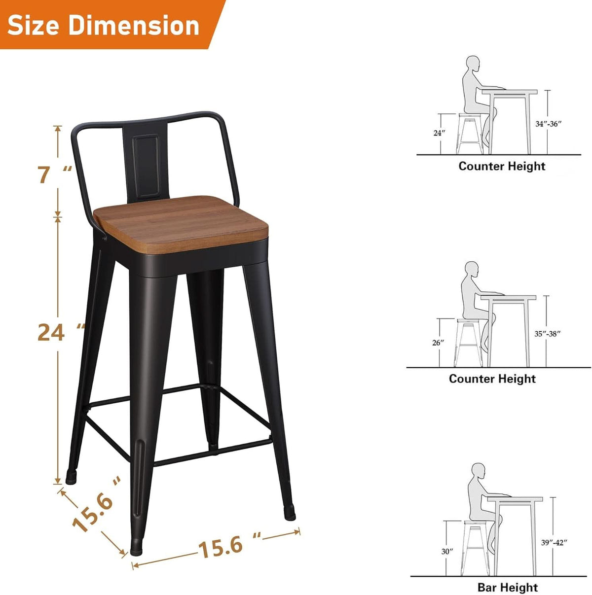 Montreux Counter Stools, Set of 4