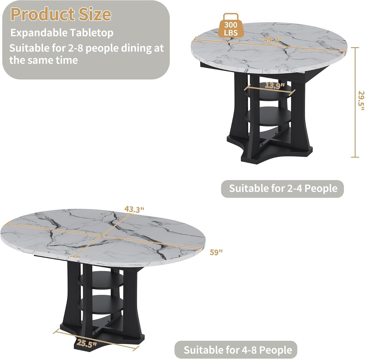 Celeste Extendable Dining Table