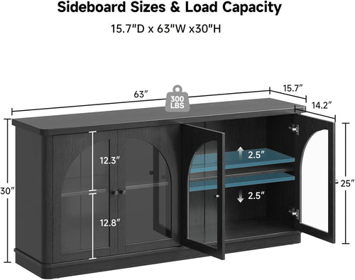 Arden Glass-Door Sideboard