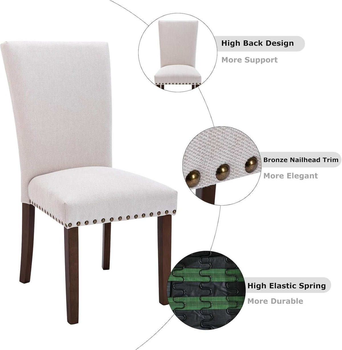 Juliette Linen Dining Chair - Set of 2