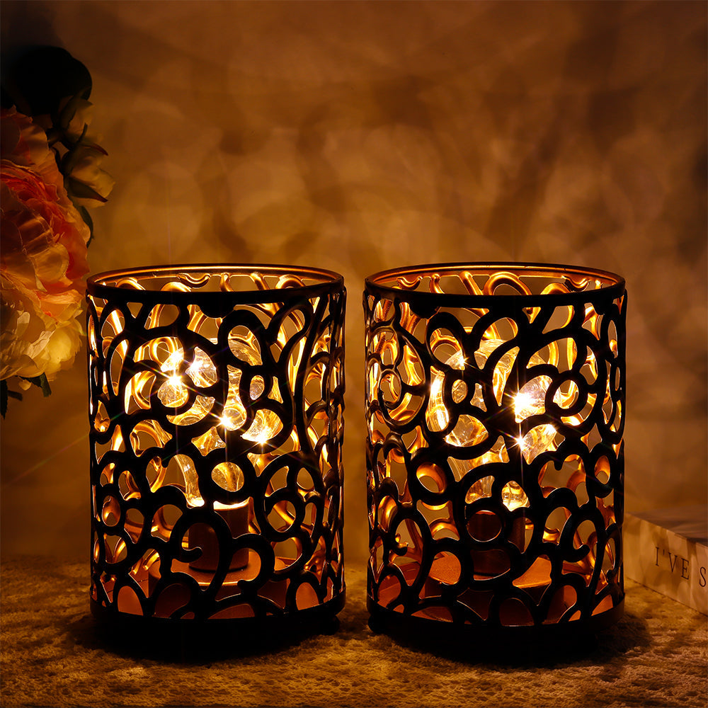 Scrollwork Accent Lamps — Set of 2