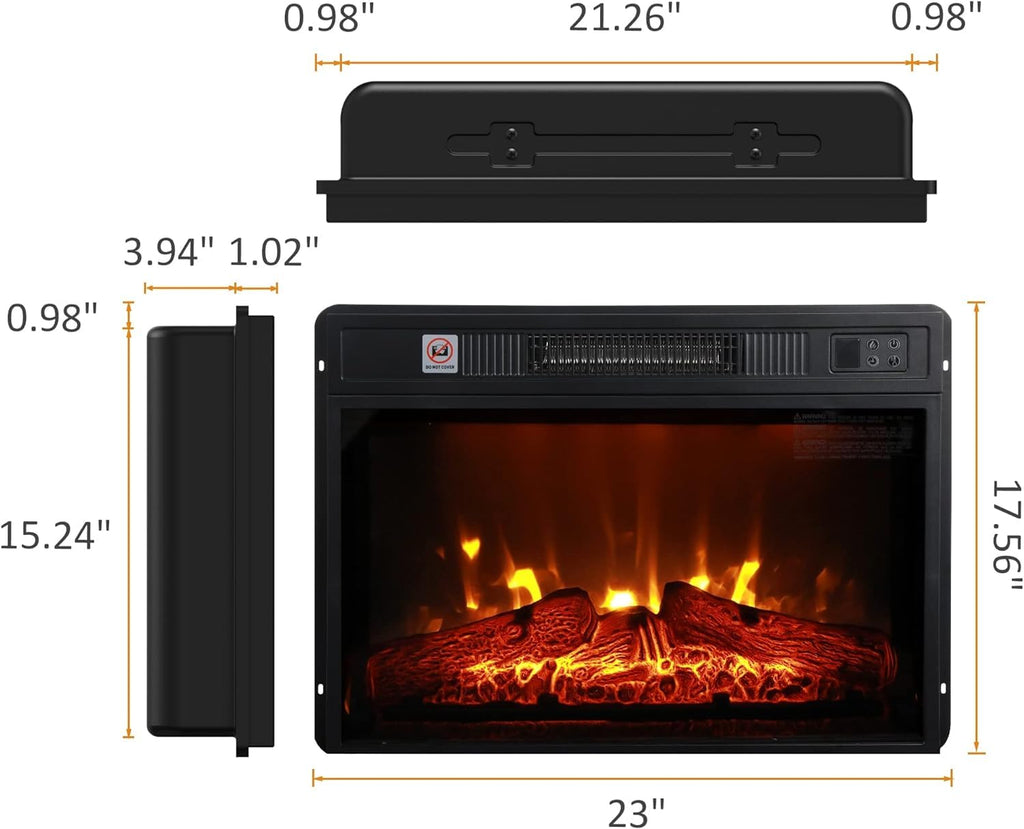 Slim Electric Fireplace Insert
