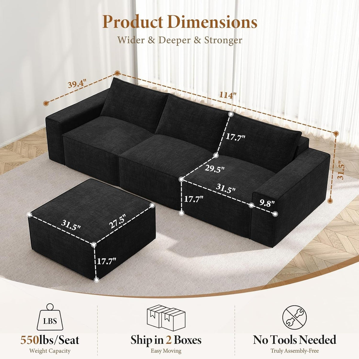 Noir Modular Sectional