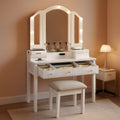 Genevieve Tri-Fold Illuminated Vanity Desk