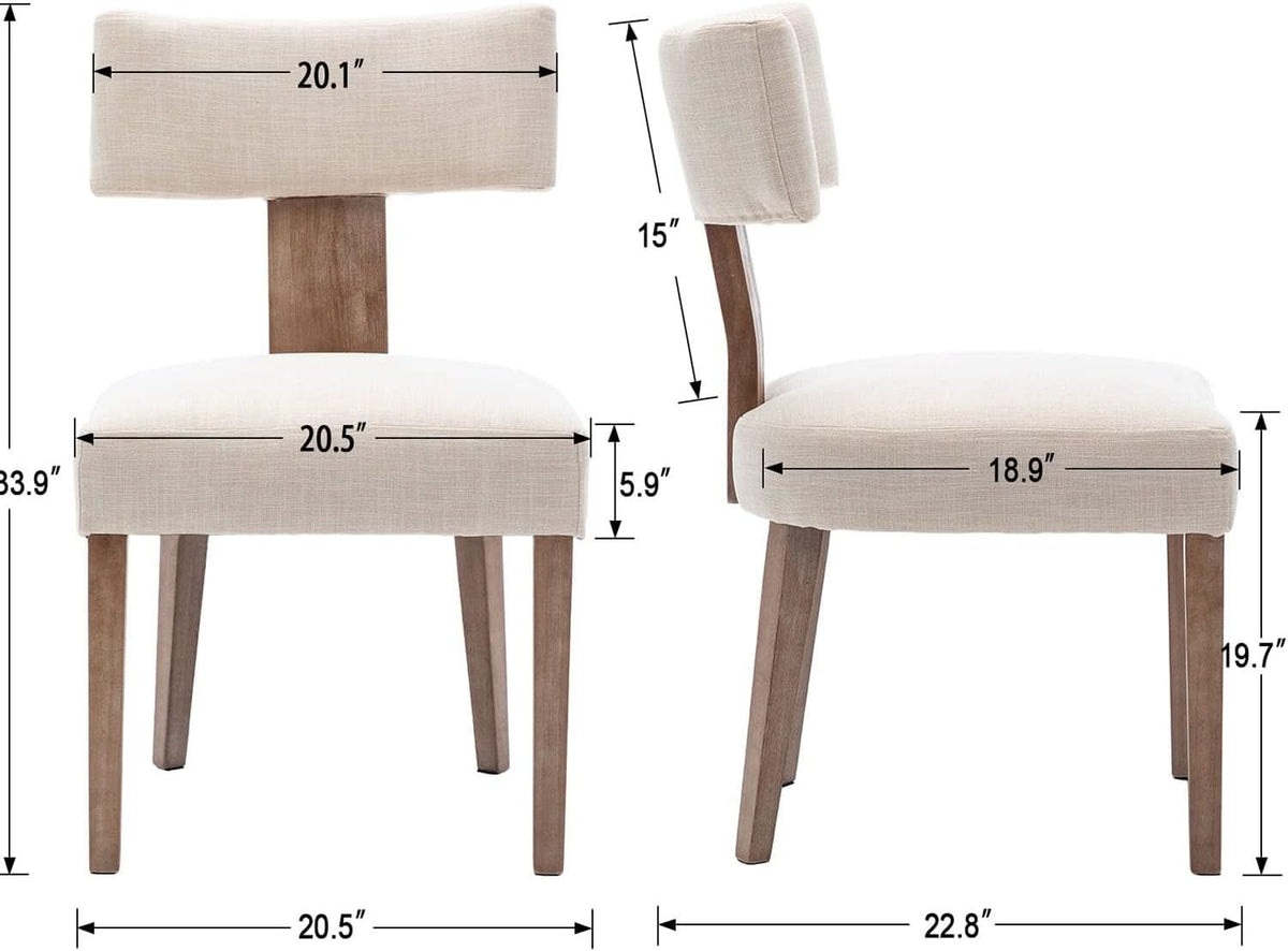 Sabine Linen Dining Chairs - Set of 6