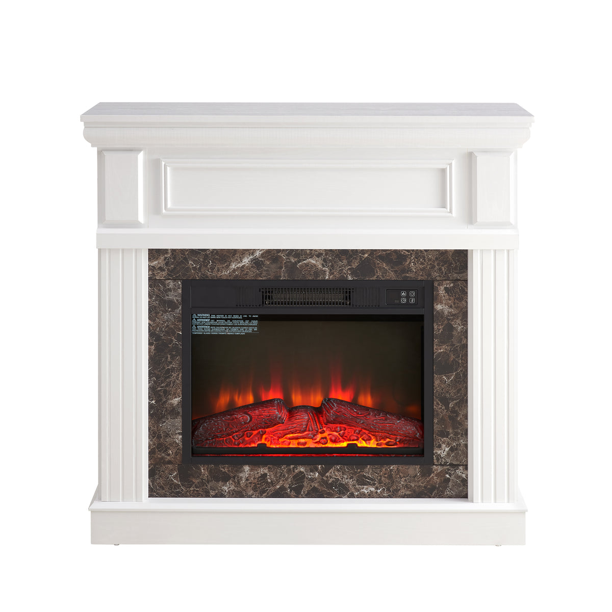 White Traditional Fireplace Mantel