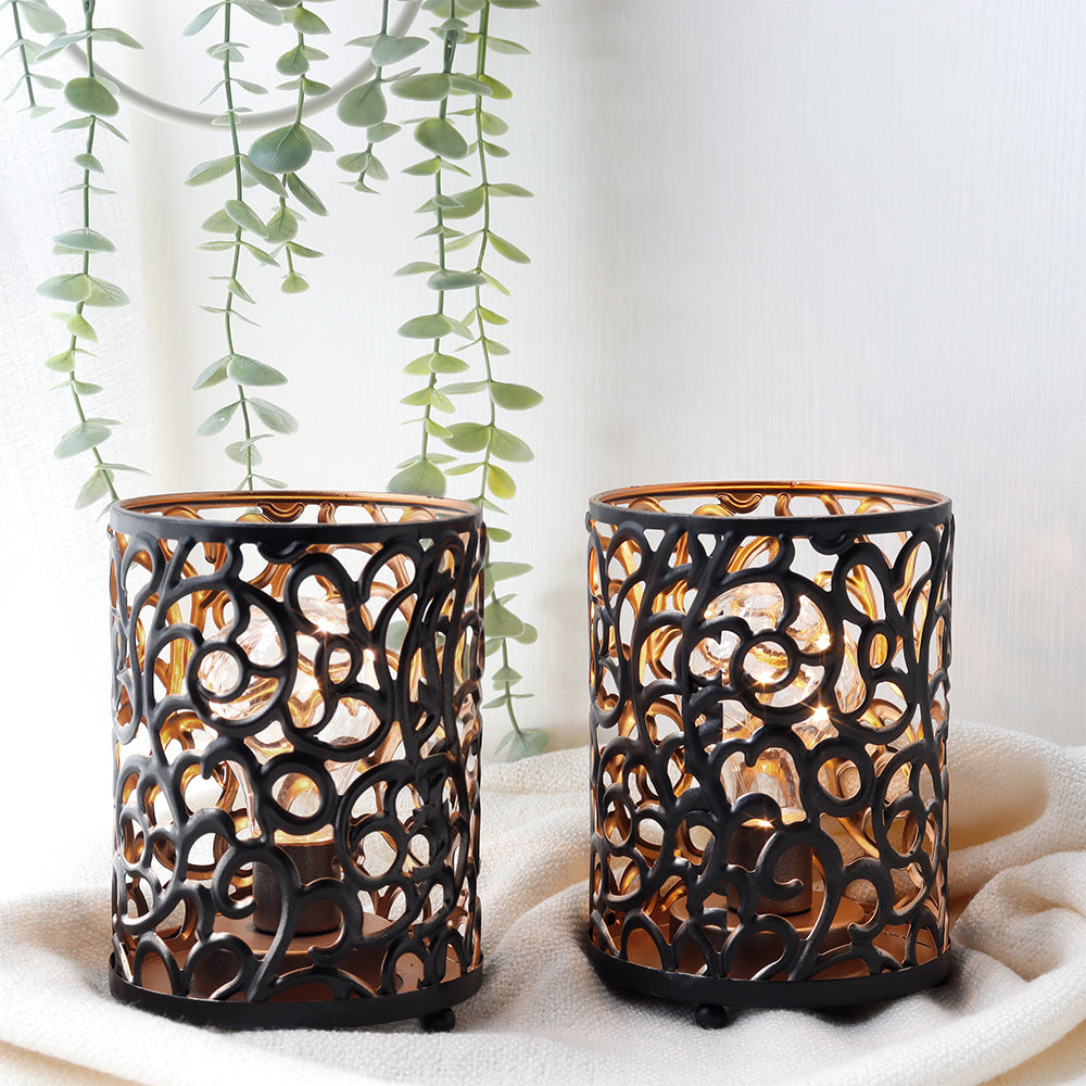 Scrollwork Accent Lamps — Set of 2