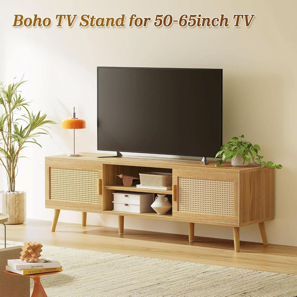 Rattan TV Console