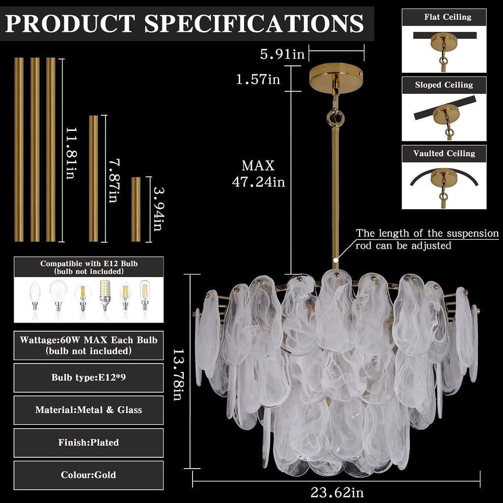 Aurelia Petal Chandelier