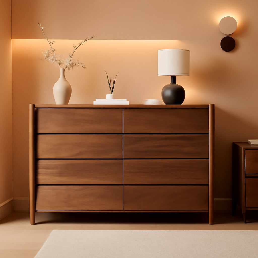 Mid-Century Eight-Drawer Dresser