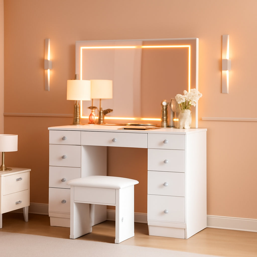 Amelie Illuminated Vanity Desk