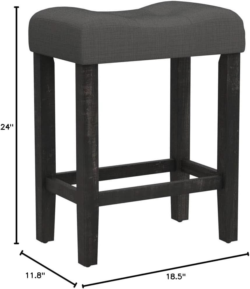 Sora Button Counter Stools, Set of 2