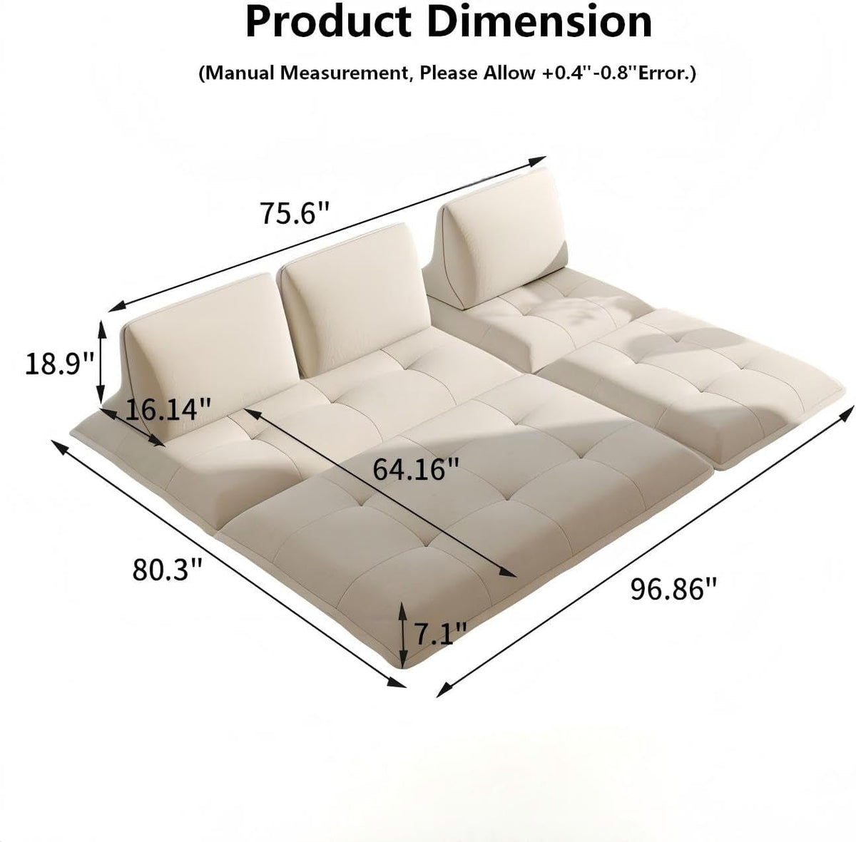 Arden Daybed Sectional with Ottoman
