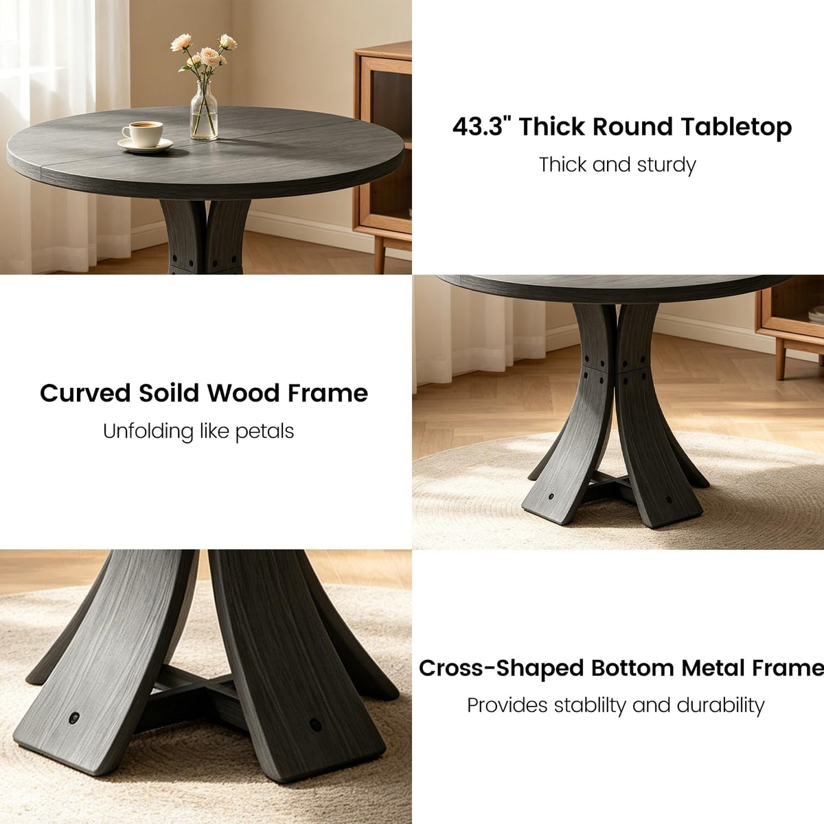 Noiré Round Dining Table