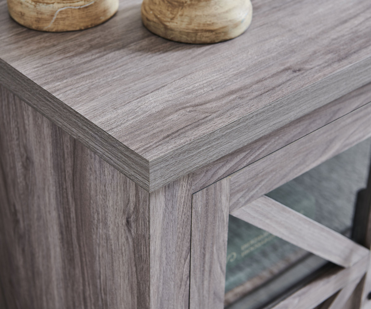 Gray Fireplace TV Console