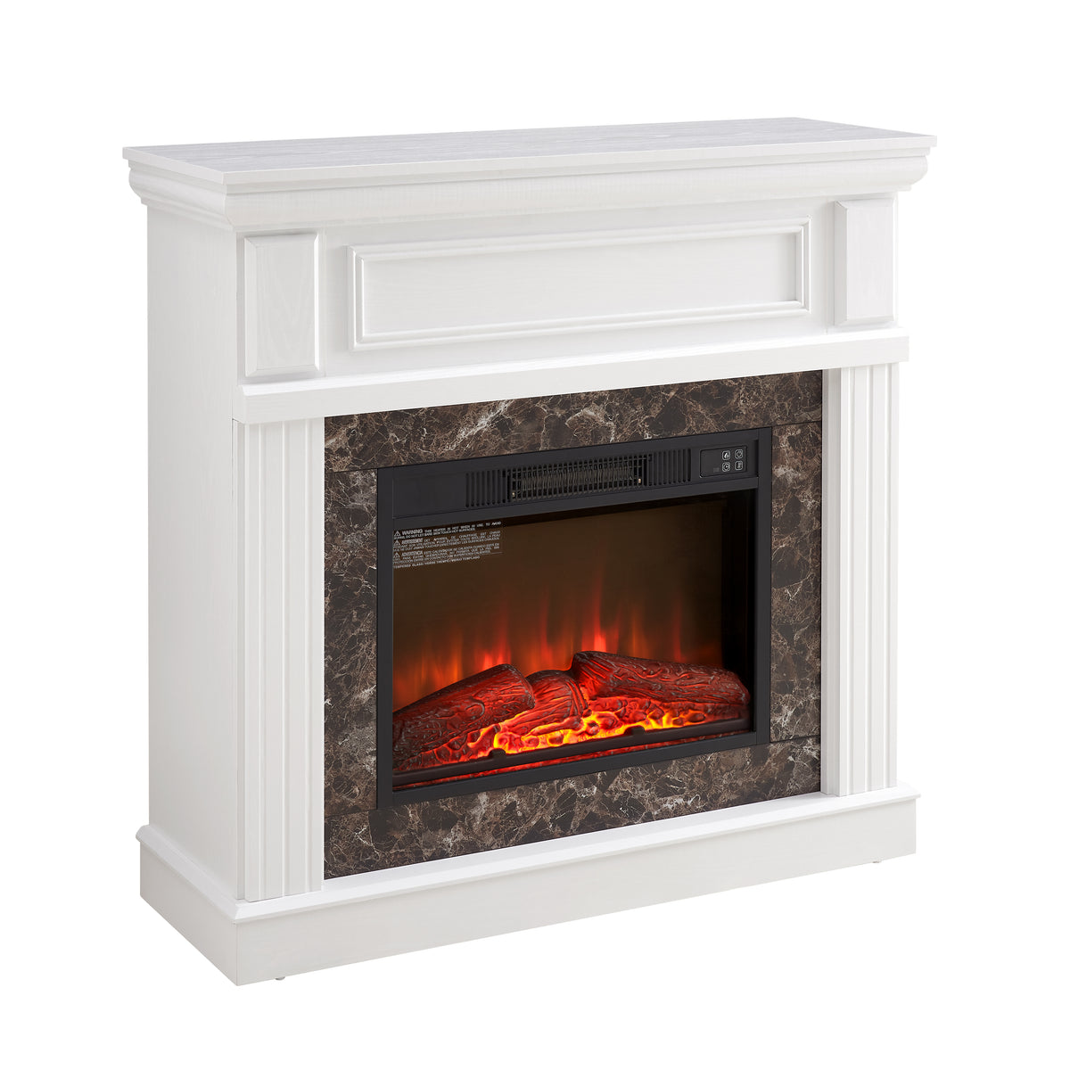 White Traditional Fireplace Mantel