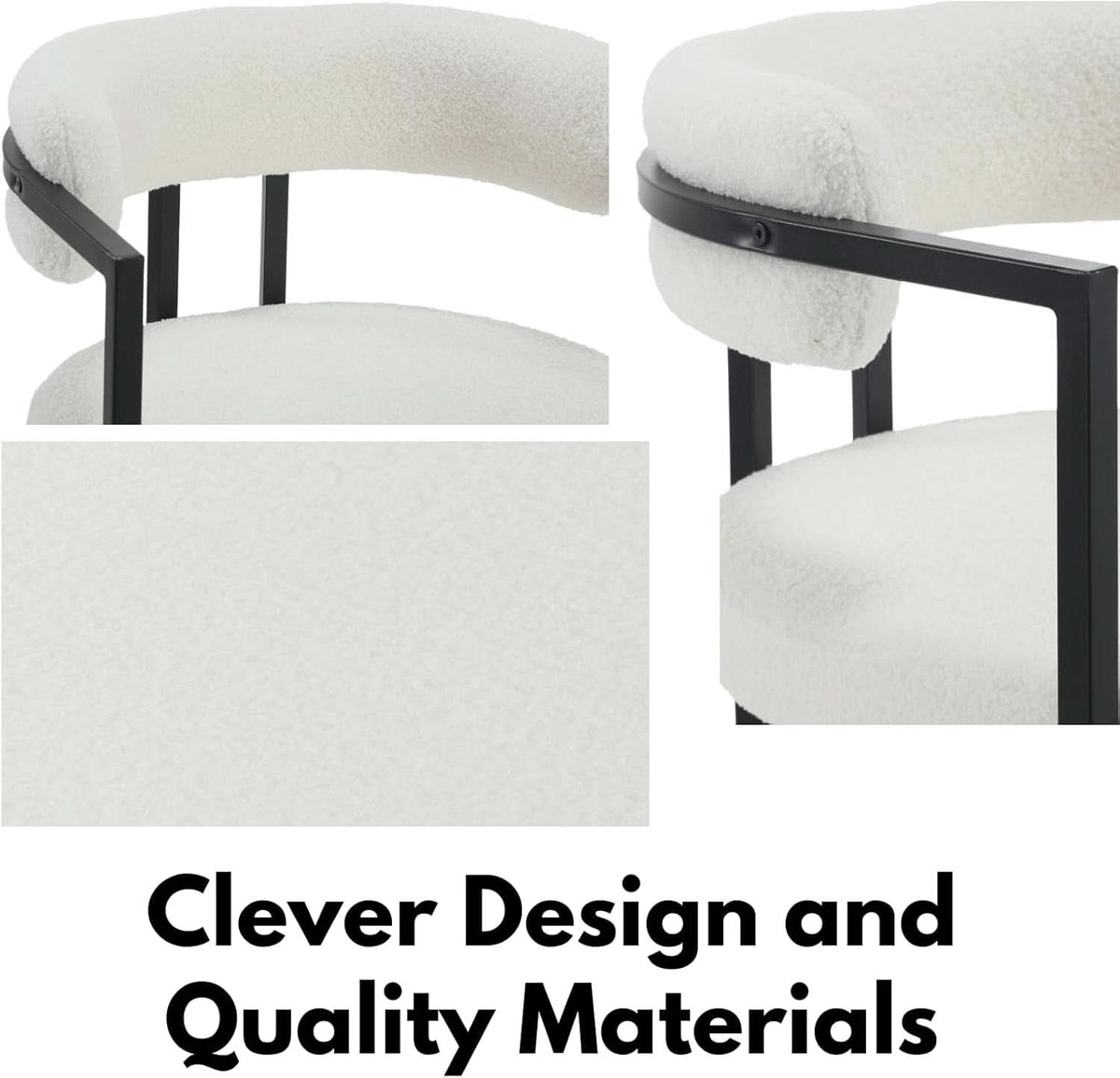 Ivette Sherpa Dining Chairs - Set of 2