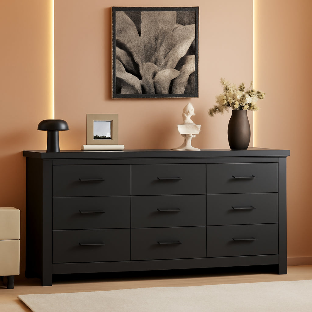 Classic Nine-Drawer Dresser