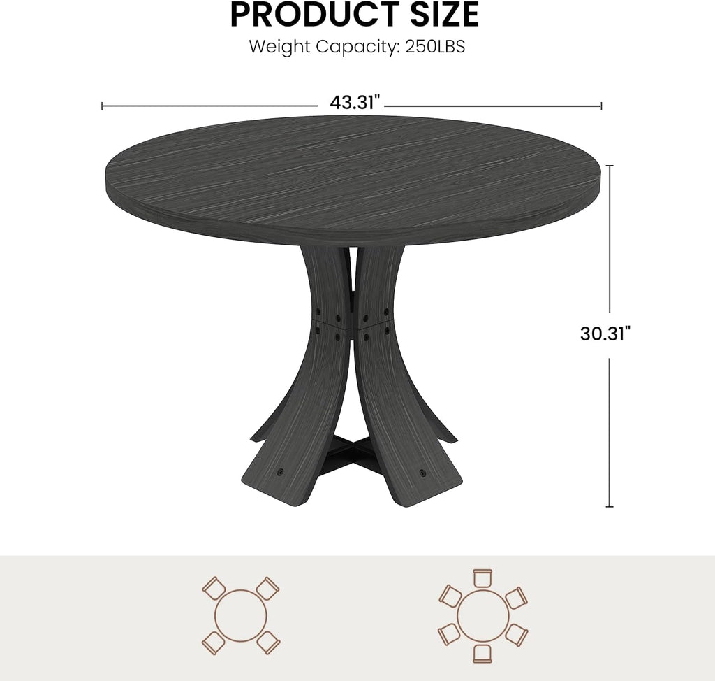 Noiré Round Dining Table