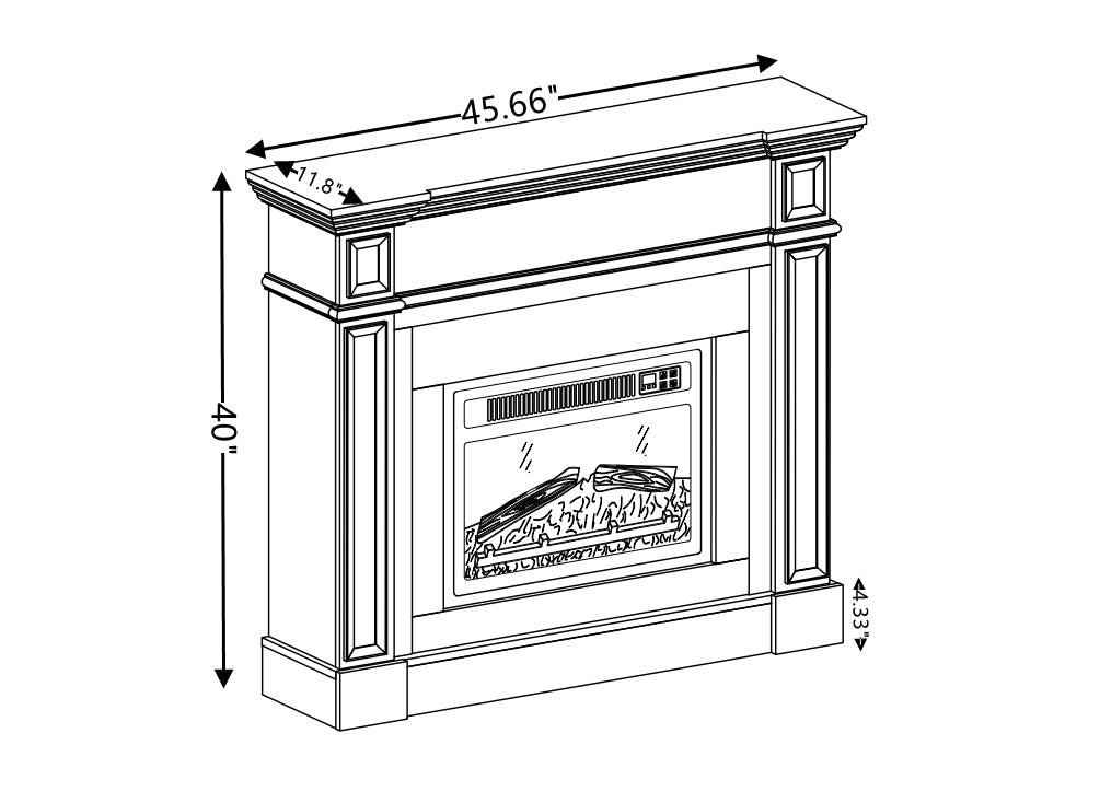 Traditional Wood Fireplace Mantel