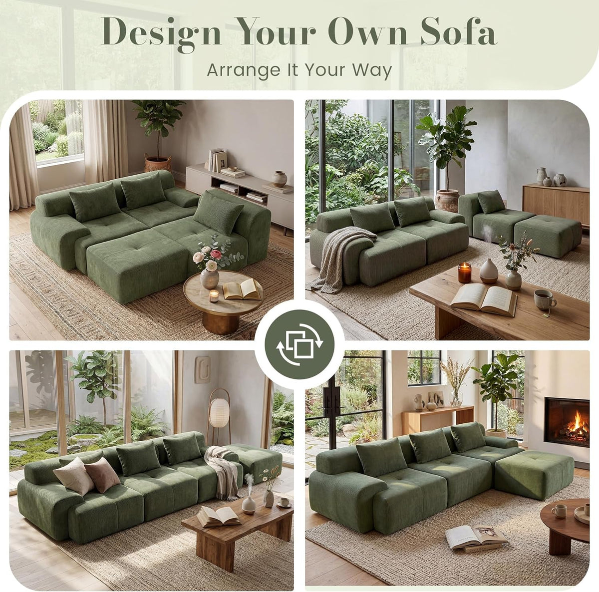 Maren Corduroy Modular Sectional
