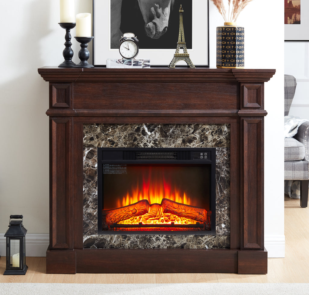 Traditional Wood Fireplace Mantel
