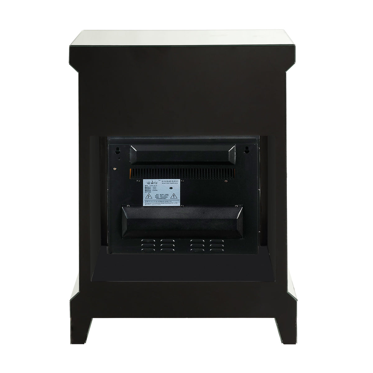 Petite Silver Fireplace Mantel