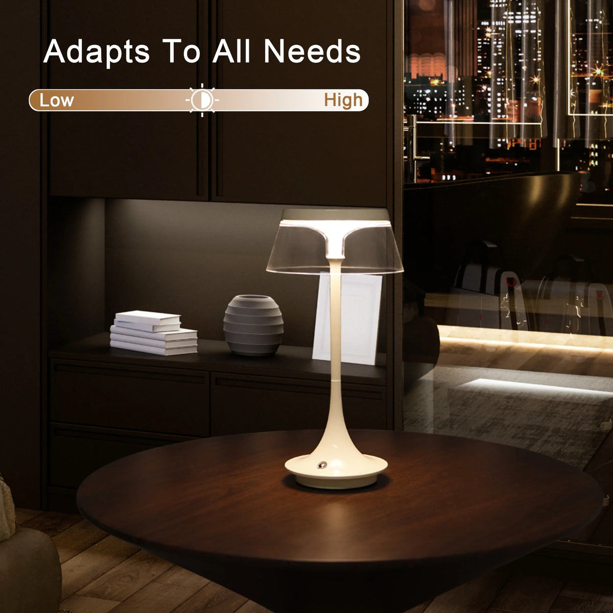 Tapered Cordless Table Lamp
