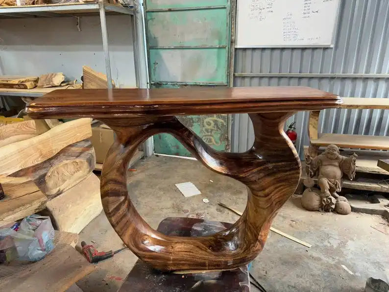 Solid wood coffee table with unique design customized size with low MOQ home furniture decor table- Vietnam Supplier