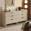Scalloped Six-Drawer Dresser