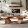 Organic Modern Coffee Table Sculptural Live Edge Wood Center Table Handmade Natural Wood Statement Table Japandi Wabi-Sabi Decor