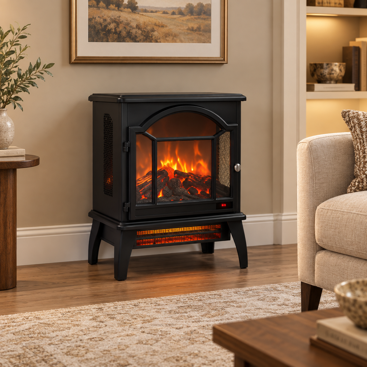 Black Stove Fireplace
