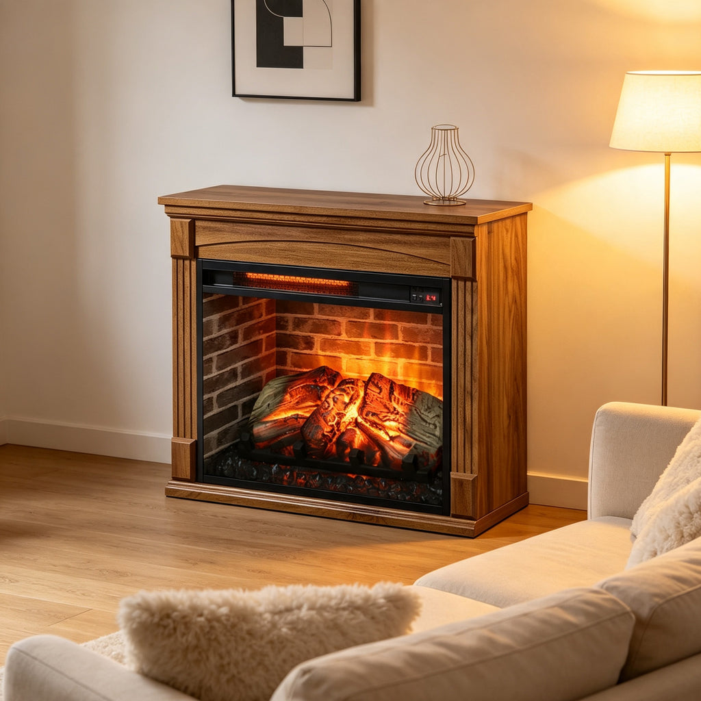 Walnut Fireplace Mantel