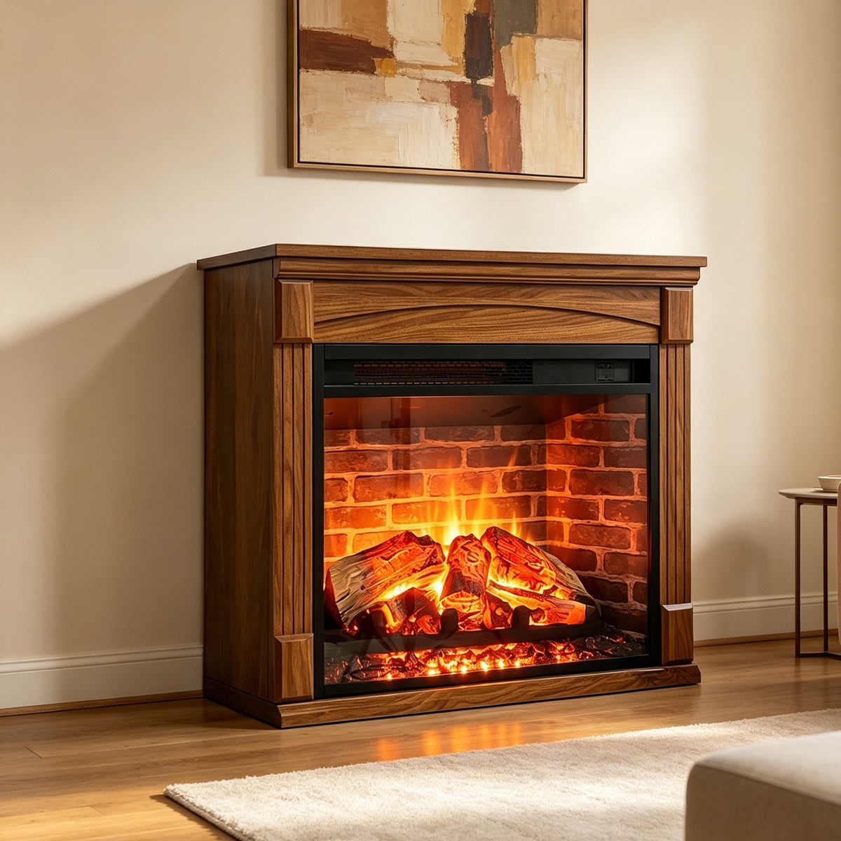 Walnut Fireplace Mantel