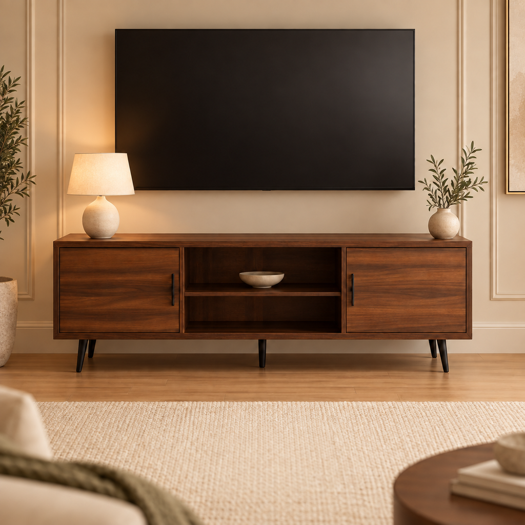 Dark Walnut TV Console