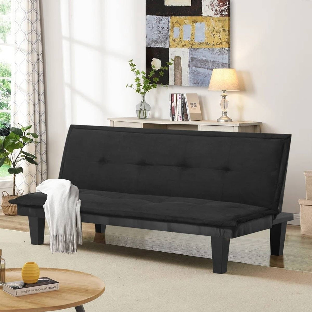 Rowan Faux Suede Futon