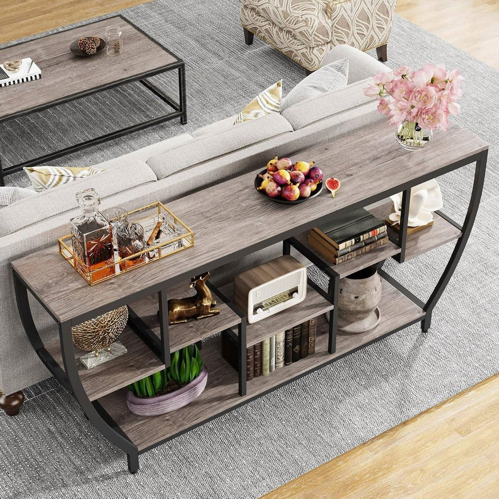 Linden Staggered Console Table